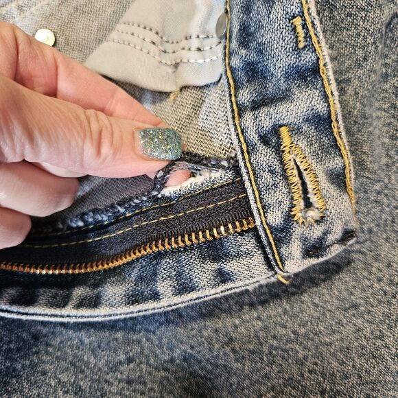 Wrangler George Strait Jeans Mens 34x30 (31x29) Blue Western Cowboy Straight Leg - Picture 11 of 11